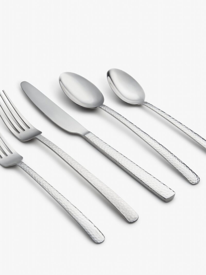 Henrietta Hammered Mirror 20-Piece Flatware Set
